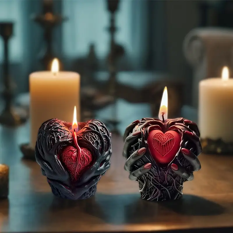 Herzflamme Kerze - Die perfekte Halloween-Dekoration