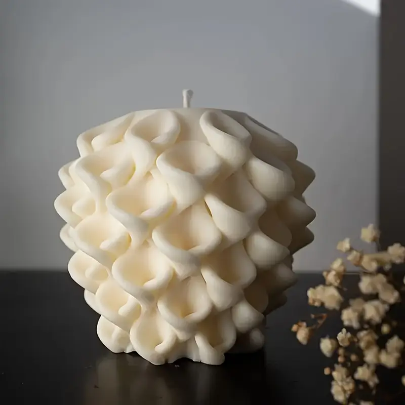 Morgengrauen-Design: Elegante Kerze mit Wirbel-Effekt – Kerzen Deluxe